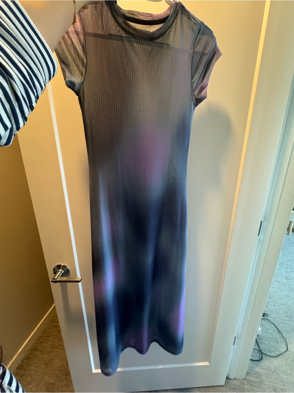 ASOS Black Dress with Purple Accents